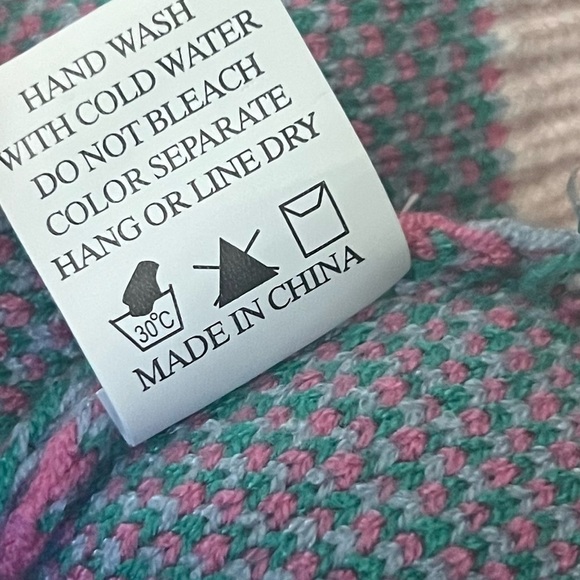 Luna Ivy Blue Pink Sweater Vest NWT XS - Picture 10 of 10